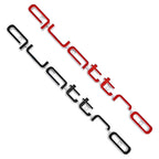 3D ABS Quattro Badge Car Front Grille Emblem Auto Head Hood Decoration Accessories for Audi S A3 A4 B8 8P 8V B6 A5 A6 C7 Q5 B9 R