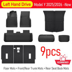 Floor Mats for Tesla Model Y 2025 2026 Juniper All Weather Trunk Mat Kick Pads Cargo Frunk Liners Seatback Protector Accessories