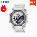 2026 Casio GA-2100 series men's watch Flame Inside trendy sportsmultifunctional fashion anti-shock color disc watch G-SHOCK