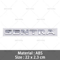 ABS Silver Black SENTRA Logo 3D Car Emblem Tailgate Badge Side Door Decal Body Sticker Accessories