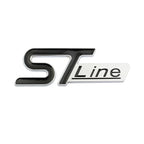 3D Metal ST Line Front Grille Emblem Badge Car Head Trunk Stickers For Ford Focus Mondeo Fiesta Explorer Styling Accessories