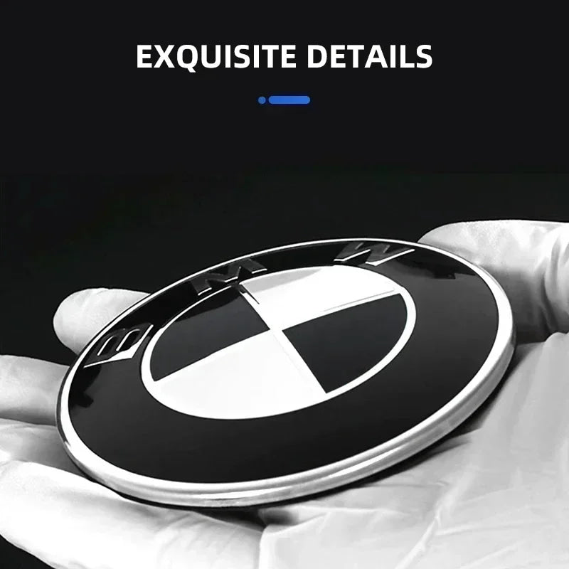 1pcs 78mm 51141970248 Car Emblem Reartrunk Logo Badge Styling Accessories for BMW E66 E53 X5 E46 E39 E38 E90 E60 E36 F30 F20 F10