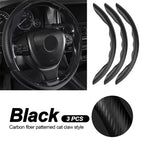 2/3PCS Carbon Fiber Universal Car Steering Wheel Booster Cover Non-Slip Auto Interior Decoration Accessories for Auto Deco