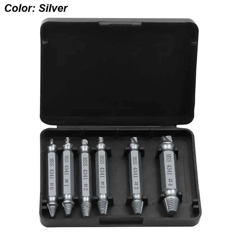 Juego de Extractor de tornillos dañados, broca HSS, removedor roto pelado, pequeño, fácil y rápido, Kit de extracción, herramientas eléctricas de fácil demolición