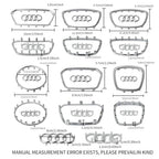 Car Styling Steering Wheel Center Logo Cover Replacement Trim Accessories For Audi Sline TT A3 A5 A7 Q3 Q5 Q7 Q8 A4L A6L A8L Q5L