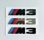 Suitable For BMW Group M3 Emblem Standard Trunk Tail Standard ABS Logo Sticker For BMW E30 E46 E36 E90/E92/E93 F80 GTS CRT CSL