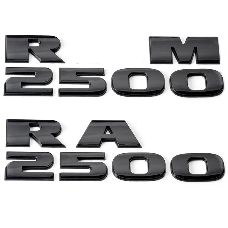 1ABS Emblem Car Stickers For Ram 1500 2500 5.7 Liter Hemi 4X4 Nameplate Charger Viper Magnum Caliber Journey Styling Accessories