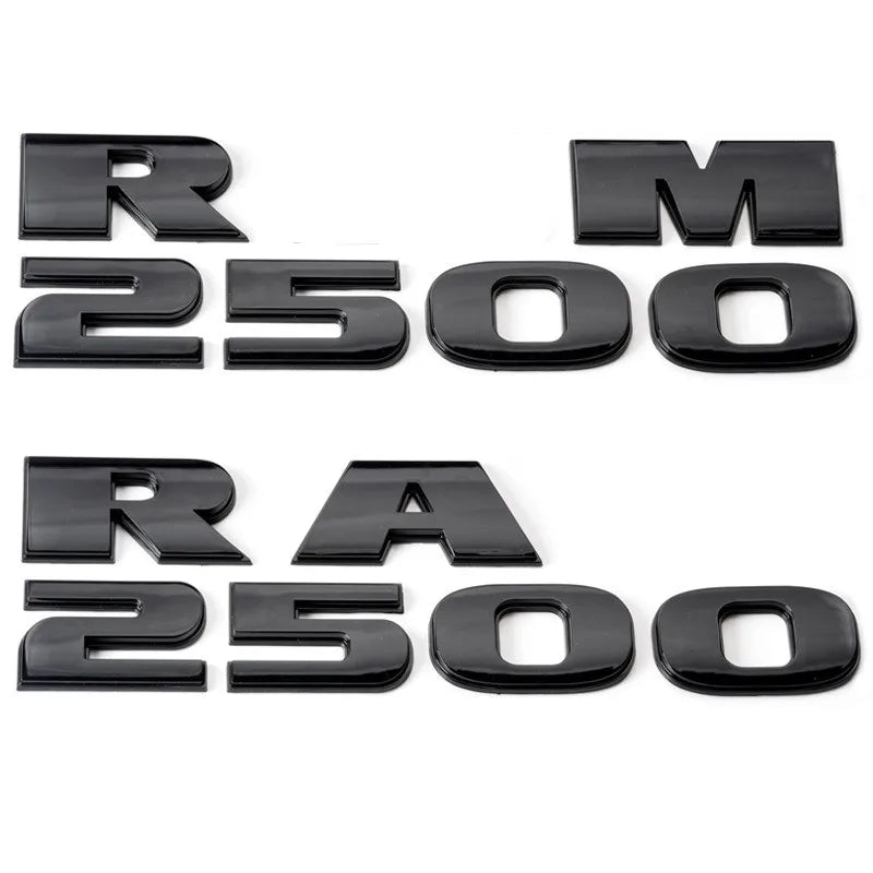 1ABS Emblem Car Stickers For Ram 1500 2500 5.7 Liter Hemi 4X4 Nameplate Charger Viper Magnum Caliber Journey Styling Accessories