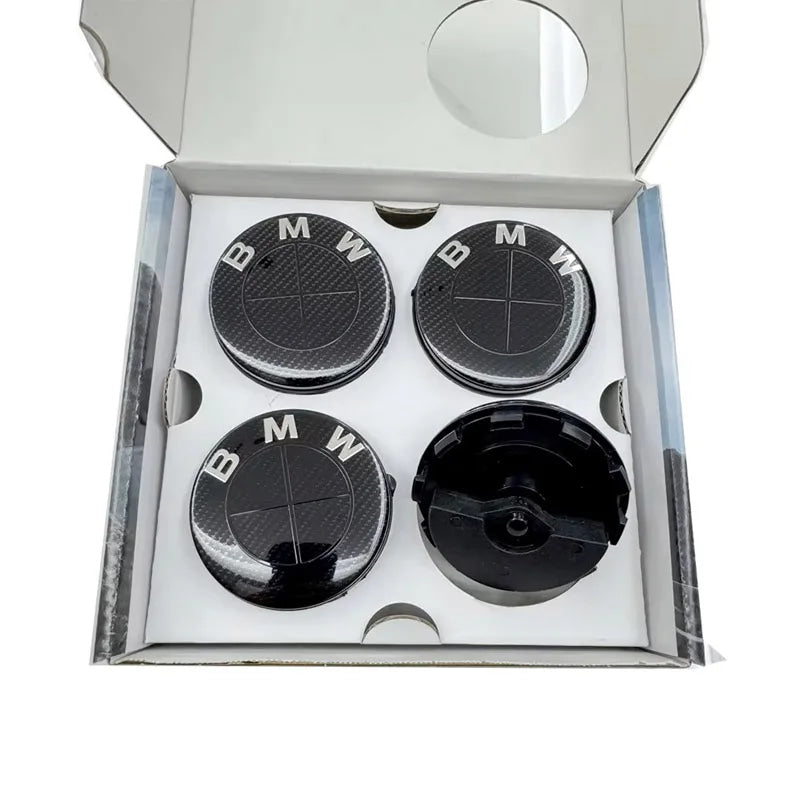 New 56mm 68mm Car Carbon 50th Anniversary Floating Wheel Center Caps For MINI BMW G11 G12 G30 G31 G32 G08 G05 F46 F49 F39 F90