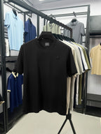 Trendy and exquisite men's new letter relief round neck T-shirt summer fashion classic comfortable and breathable short sleeve