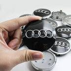 4PCS 60mm 61mm 68mm 69mm 77mm Car Wheel Center Cap Hub Cover Badge For Audi A6 A3 A4 A5 A6 Q2L Q3 Q5 Q7 Q8 R8 Hubcap Accessories