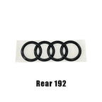 For Audi A4 2008-2017 4Ring Logo Black Car Hood Front Grill Rear Trunk Emblem Stickers A4 Mark Quarrto Sline Emblem Accessories