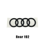 For Audi A4 2008-2017 4Ring Logo Black Car Hood Front Grill Rear Trunk Emblem Stickers A4 Mark Quarrto Sline Emblem Accessories
