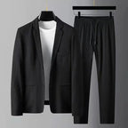 2024 Summer and Autumn New Fashion Suit Men's Long sleeved High end Quality Casual Set Korean Edition Casual Two Piece Set