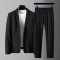 2024 Summer and Autumn New Fashion Suit Men's Long sleeved High end Quality Casual Set Korean Edition Casual Two Piece Set