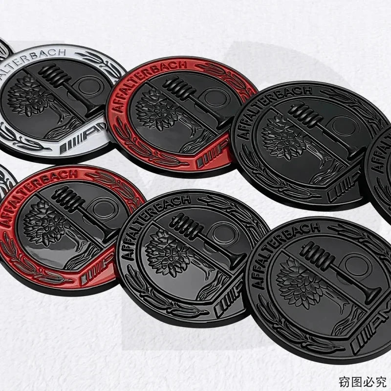 45mm 55mm 65Alloy Car Emblem Sticker Decoration for Mercedes Benz AMG C180 W205 G500 W210 W211 CLA CLK CLS GLA Rear Trunk Badge