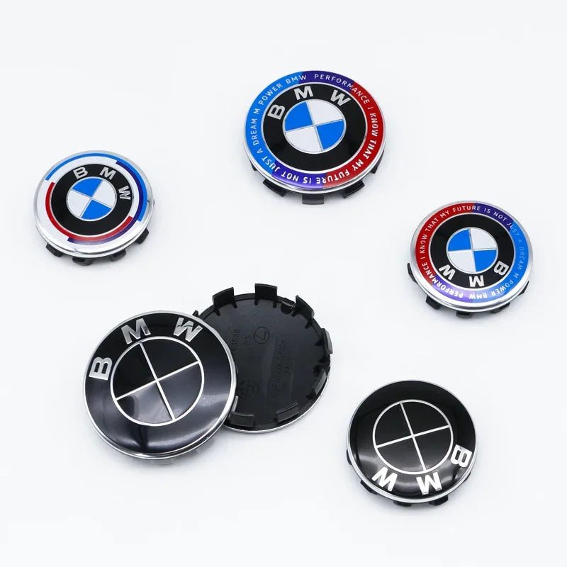 4Pcs 56MM 68MM Car Wheel Center Cap  Hub Covers For BMW M Logo E84 E83  X1 X2 X3 F48 G01 X4 X5 X6 Badge Auto Tuning Accessories