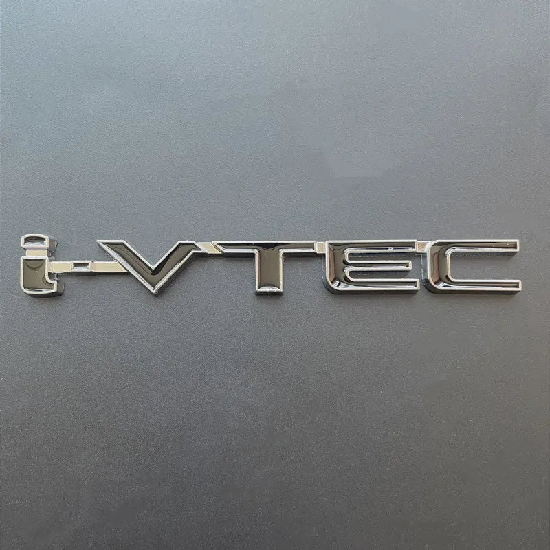 3D Metal Car Letters I VTEC Sticker For Honda City Civic Accord Jazz CRV Trunk Badge I VTEC Emblem IVTEC Logo  Accessories