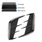 Pair Multipurpose Carbon Fibre Car Shark Gills Emulation Vent Side Air Inlet Hood Decoration Vehicle air outlet Car Body Sticker