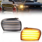 2X Front Corner Side Marker Light Parking Light Turn Signal Light LED For 1995 1996 1997 1998 1999 2000 2001 Subaru Impreza WRX