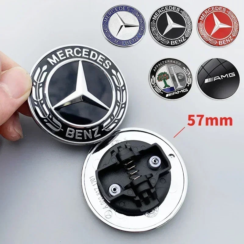 1pc Car Front Hood Emblem Auto Goods For Mercedes Benz W212 W213 W205 W177 V177 W247 W176 CES CLS CLA CLK CLG GLS X253 W166