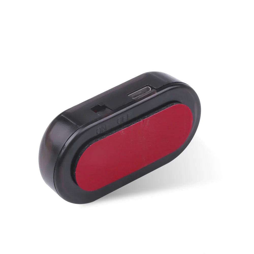 SEAMETAL 1/2 Uds. Luz de alarma simulada alimentada por energía Solar, luz de seguridad falsa inalámbrica para coche, lámpara de advertencia, LED antirrobo intermitente