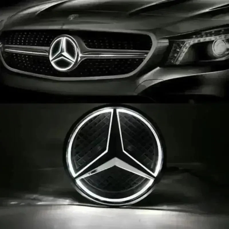 Car Front Grilled Star Emblem LED For Mercedes W205 W212 W213 W204 ML W166 CLA W253 A W176 W177 C W204 E GLK X204 GLA GLC GLE B