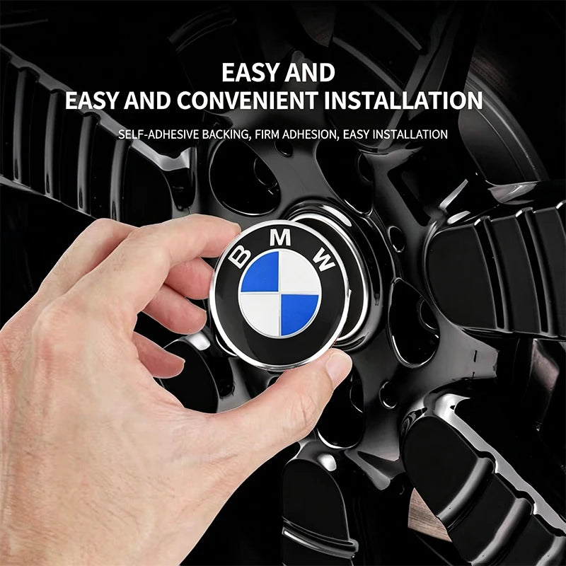 4Pcs 56mm Car Badge Wheel Center Hub Cap Sticker Accessories For BMW M E46 E90 E60 F30 F10 E39 E36 F20 G30 G20 E87 E92 E91 X1 X5