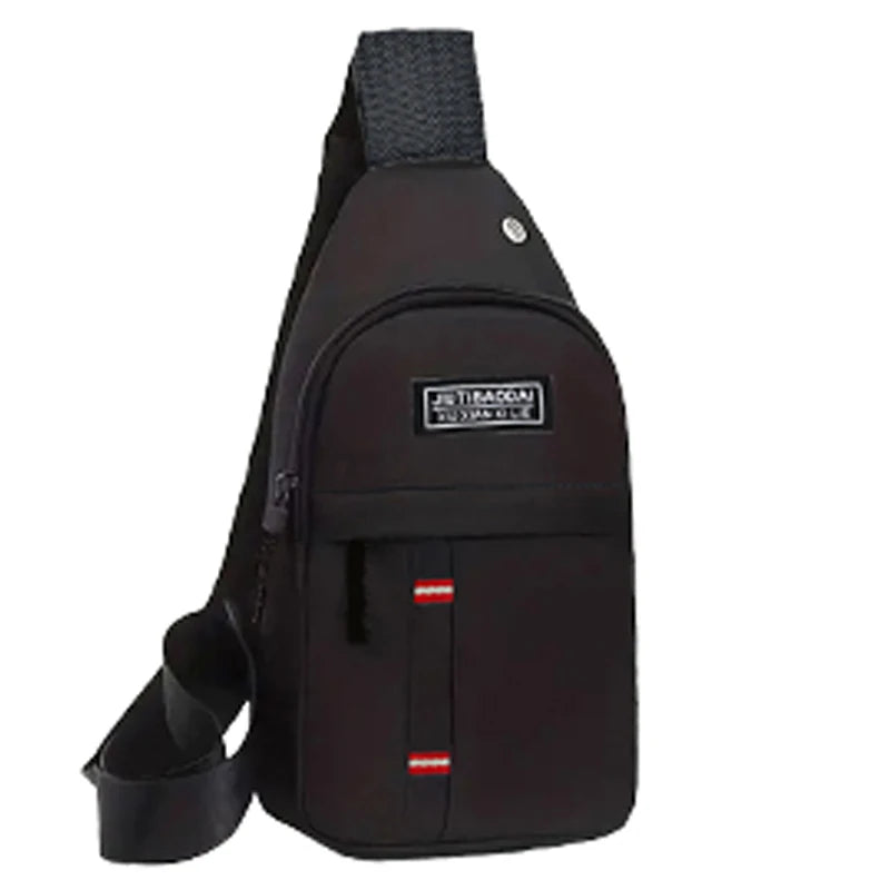 Bolsillos para el pecho ajustables para hombres y mujeres, bolsillos para el pecho de tela Oxford cruzados diagonales de un solo hombro