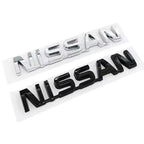 ABS Car Rear Trunk Letters Logo Badge Emblem Sticker For Nissan Qashqai Juke Pulsar Sentra Altima Patrol Micra Rogue Almera
