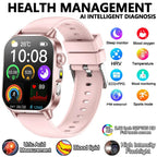 2026 New Model Uric Acid & Lipid Health Analysis Smart Watch Men ECG+PPG Bluetooth Call 2.01-inch Flashlight Smartwatch Women