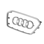 Audi Automobile Steering Wheel Logo Bright Frame Strip Electroplated Sticker Emblem For A3 A4 B8 8P B9 8V A5 A6 C7 A7 Q3 Q5 Q7