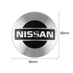 4Pc 56/60mm Wheel Center Hub Rim Caps Car Wheel Hub Covers Fit For Nissan X-Trail Qashqai Almera Note Leaf J10 Teana V36 Tiida