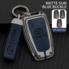 Car Key Case Bag Cover Shell For Toyota CHR Prado 2017 2018 Prius Camry Corolla RAV4 2017 2018 2019 2020 Protector Accessories