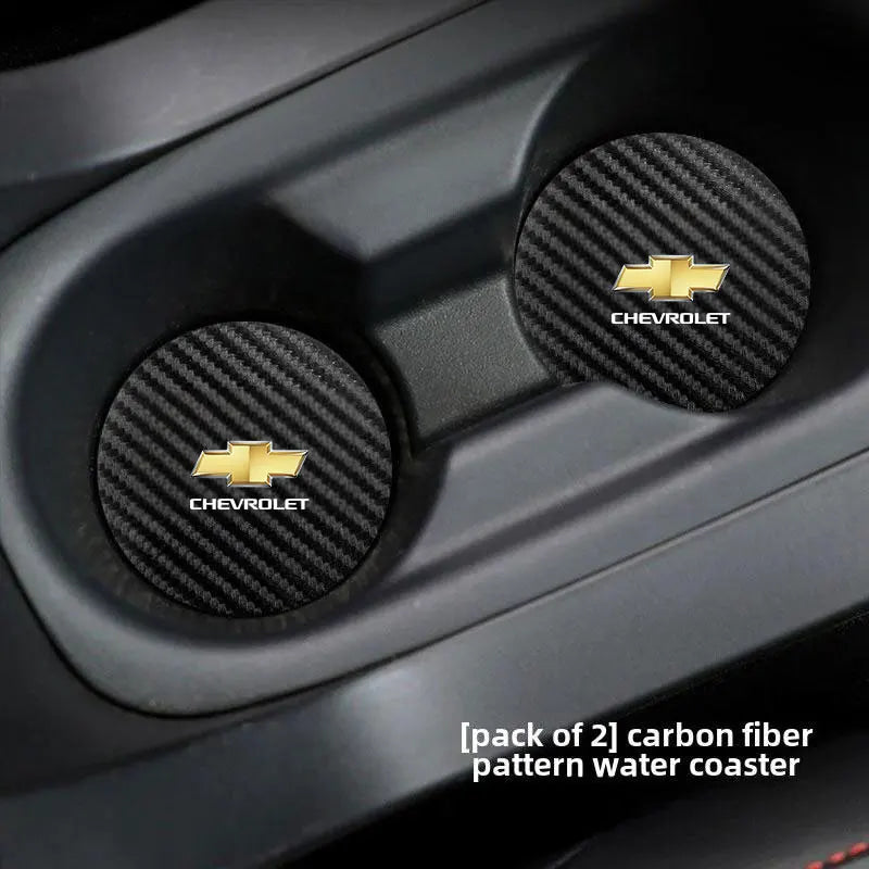 Car Cup Holder Coaster Anti-Slip Car Water Cup Pad For Chevrolet Onix Cruze Silverado Impala Equinox Malibu Tahoe Cobalt Camaro