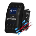 12v/24v Blue Led Light 5 Pin On Off SPST Rocker Switch 7 Pin On Off On ARB Carling Style Car Boat Waterproof Push Switch