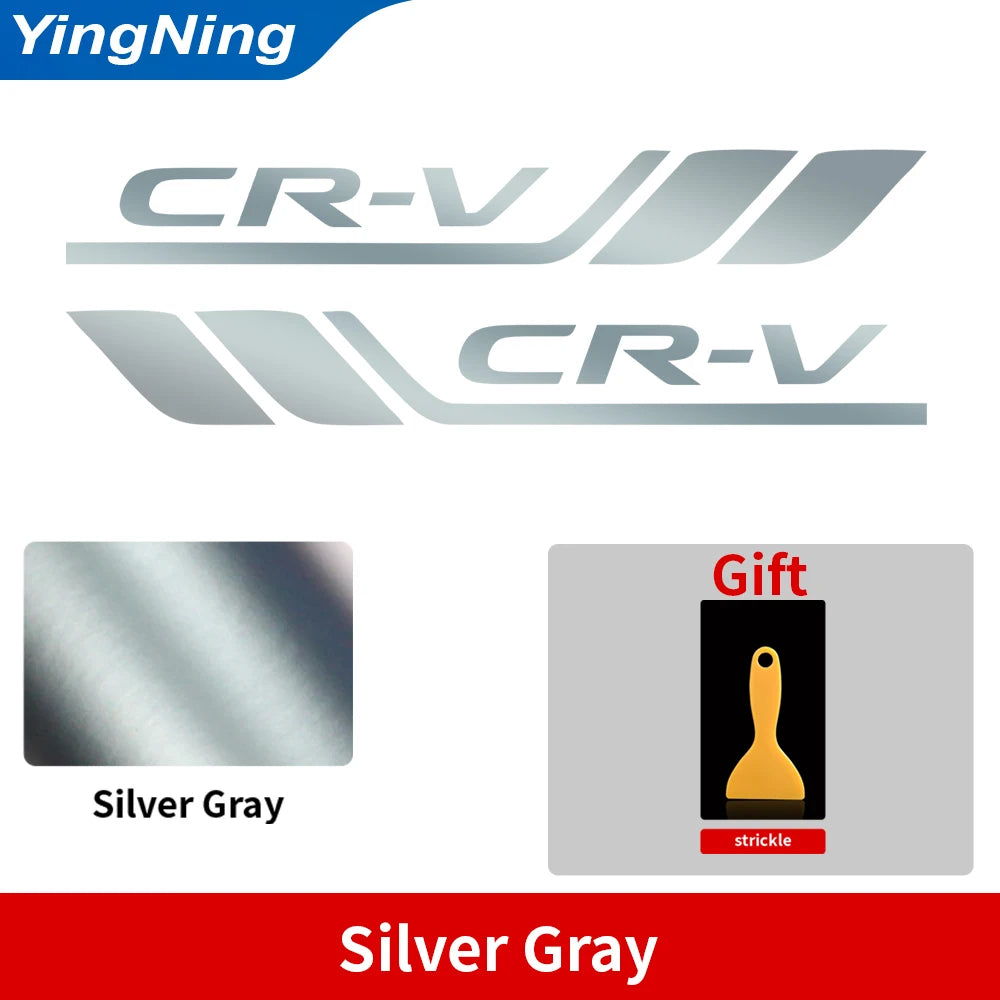 2pcs Car Badge Styling Cars Fender Side Bumper Leaf Plate Side Decorative Stickers For Honda CR-V Auto Vinyl Decal Accessories