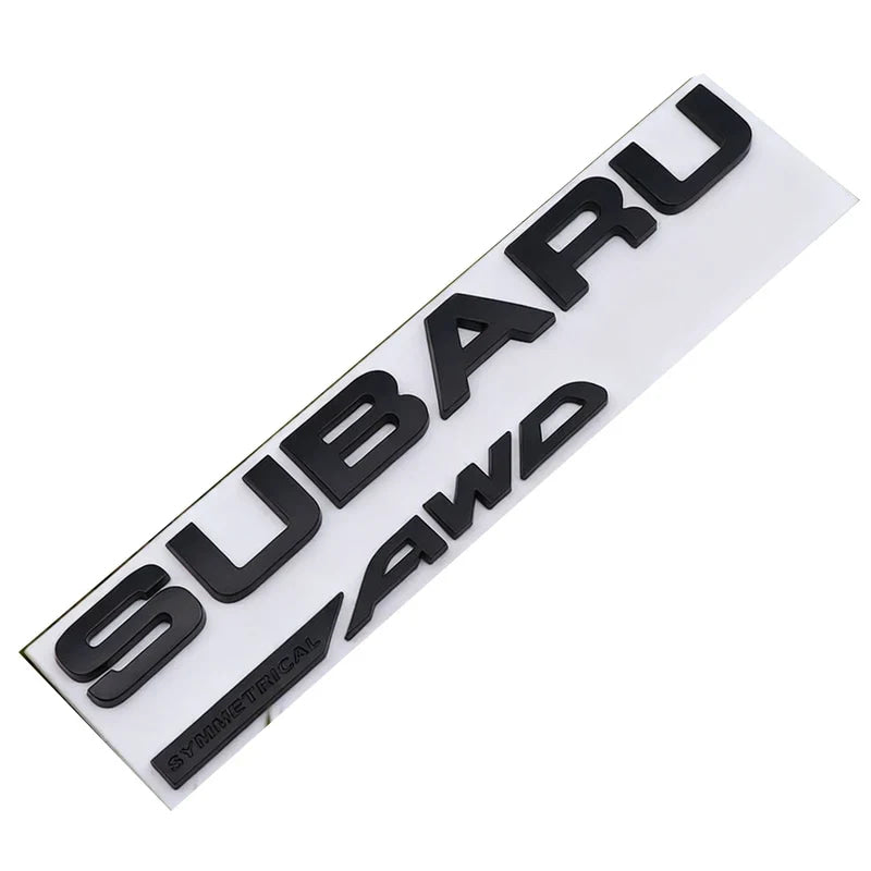 21.5X2.2CM ABS 2025 for Subaru SYMMETRICAL AWD Car Rear Trunk Letters Emblem Stickers STI XV WRC WRX BRZ FORESTER IMPREZA LEGACY