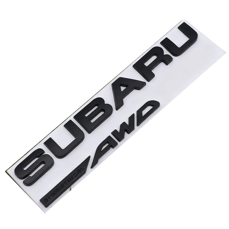21.5X2.2CM ABS 2025 for Subaru SYMMETRICAL AWD Car Rear Trunk Letters Emblem Stickers STI XV WRC WRX BRZ FORESTER IMPREZA LEGACY