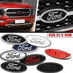 22.3X9cm Car Front Grille Emblem Stickers Rear Trunk Decal Replacement Accessories For Ford F150 F250 Edge Escape Transit Fusion