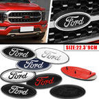 22.3X9cm Car Front Grille Emblem Stickers Rear Trunk Decal Replacement Accessories For Ford F150 F250 Edge Escape Transit Fusion