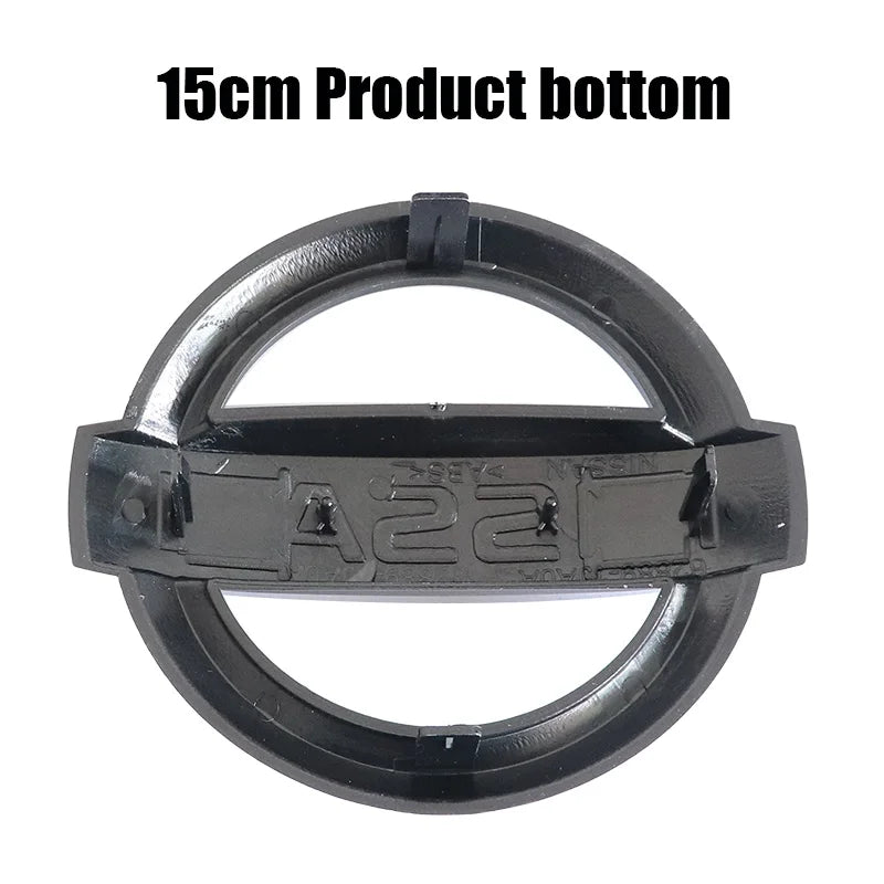1pcs Nissan black ABS 8.8cm 10cm 10.5cm 11.8cm 12.8cm Car Front logo Rear Bumper tail door Car trunk Emblem sticker Accessories