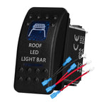12v/24v Blue Led Light 5 Pin On Off SPST Rocker Switch 7 Pin On Off On ARB Carling Style Car Boat Waterproof Push Switch