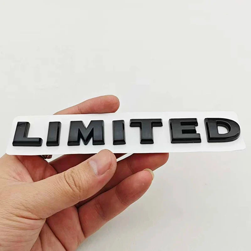 New 1Pcs 3D ABS Logo LIMITED Car Side Fender Rear Trunk Emblem Badge Sticker Decals For JEEP Wrangler Compass Commander Cherokee