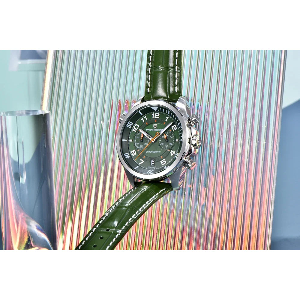 PAGANI DESIGN Watches 2026 New Strong Luminous Luxury Quartz Men Watch Fashion Leather Watch For Men Sapphire Glass Chronograph