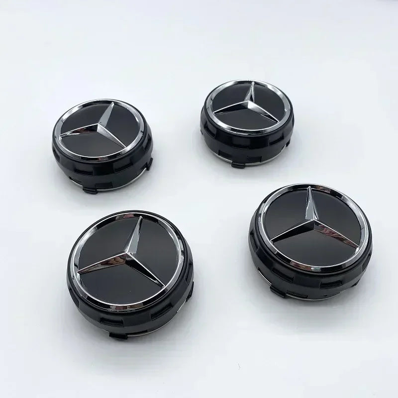 4PCS 75mm NEW Car Wheel Center Hub Caps Cover for Mercedes Benz B/C/E/S Class A Class C200L GLC GLK CLA W166 W163 W221