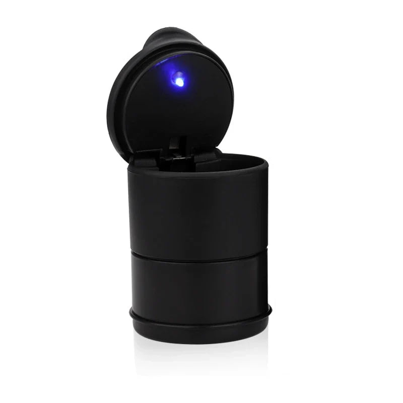 Cenicero LED portátil para coche, Cenicero Universal para coche, soportes para cenizas de cigarrillos, decoración Interior de coche, accesorios para Interior de 7x7x11cm