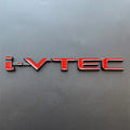 3D Metal Car Letters I VTEC Sticker For Honda City Civic Accord Jazz CRV Trunk Badge I VTEC Emblem IVTEC Logo  Accessories