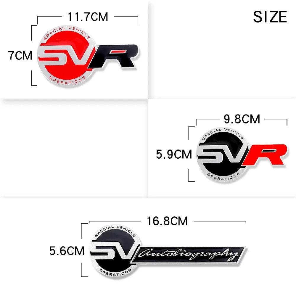 Car Front Grille Emblem Sticker Auto Accessories For Landrover SVR Vogue Velar Evoque Discovery Range Rover  L551 P250 P300 L405