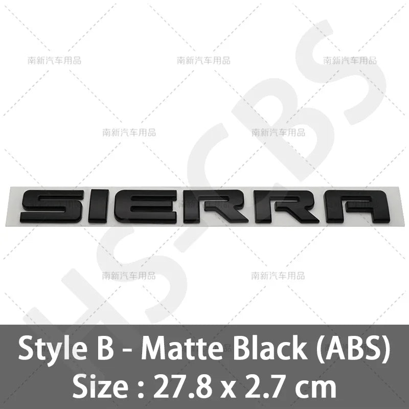 new old letter logo car stickers for GMC sierra Rear Trunk Emblem Logo boot label trunk modified Accessories decoration decals
